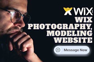 design a wix photography, modeling, creative portfolio, and booking website