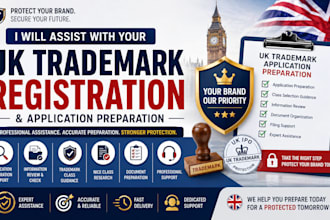 assist with your UK trademark registration and application preparation