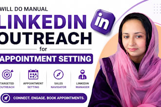 do manual linkedin outreach for appointment setting
