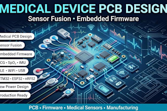 design medical device pcb sensor fusion and embedded firmware