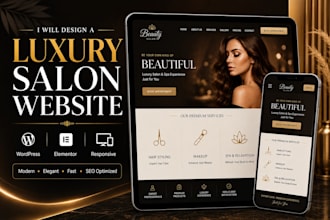 design a responsive salon and beauty website