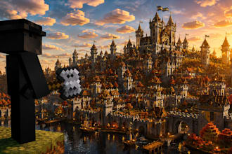 high quality minecraft thumbnail for your video