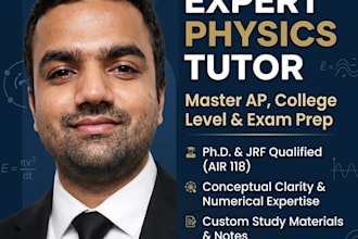 be your expert online physics tutor for ap and college physics