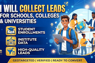 collect leads for schools colleges and universties lead generation services