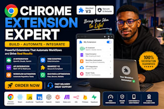 build chrome extension for web scraping data extraction browser automation