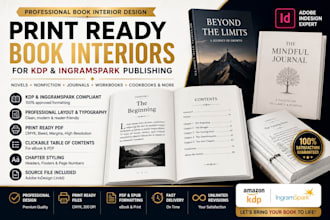 design print ready book interiors for kdp and ingramspark publishing paperback