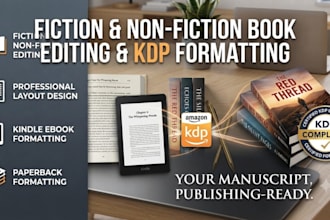 expertly edit, proofread, and format your book for amazon KDP