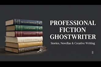 do professional fiction writing and book ghostwriting