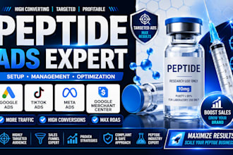 setup peptide ads, fix peptide ads issues, peptide google merchant or tiktok ads