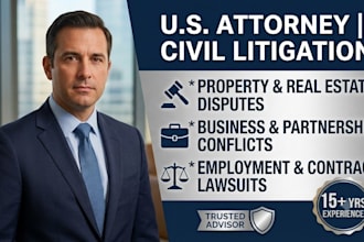 handle property, business, employment and contract legal dispute