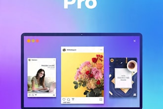 design eye catching instagram posts and branding