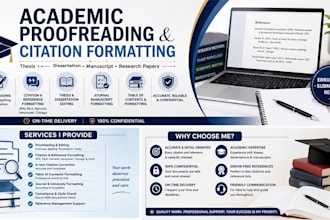 proofread, edit, and format your thesis, dissertation, or manuscript