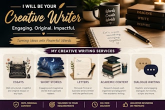 bring your ideas to life with creative and impactful writing