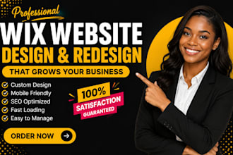 build wix website design wix development wix studio redesign landing page