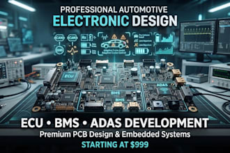 do automotive pcb, ecu, ev, bms, can bus, and adas hardware circuits