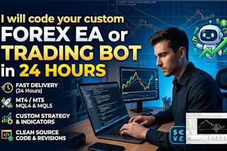code a high frequency forex trading robot or ea in 24 hours
