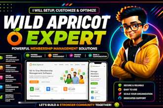 set up wild apricot website for nonprofit and association