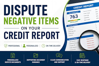 dispute negative items on your credit report