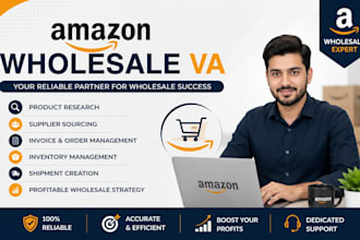 be amazon fba wholesale va for product research, account management
