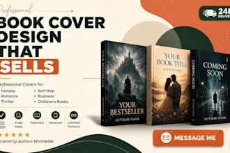 do book cover design, ebook cover, amazon KDP and kindle book cover