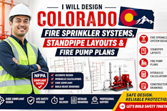 design colorado fire sprinkler systems, standpipe layouts and fire pump plans