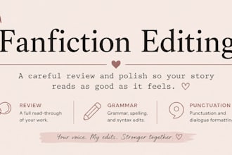 professionally edit your fanfiction