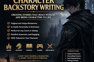 write a unique character backstory for your oc