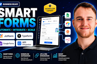 build jotform typeform google forms with workflow automation and API integration