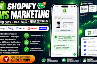 shopify klaviyo privy txtcart ai twilio endear postscript bulk sms marketing