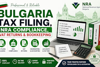 handle bulgaria tax filing, nra compliance, vat returns and bookkeeping