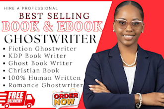 be your ebook ghostwriter, ghost ebook writer, romance fiction book writer