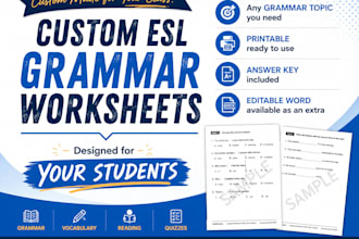 create custom esl grammar worksheets