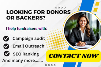 do promotion for kickstarter indiegogo gofundme wefunder givesendgo campaign
