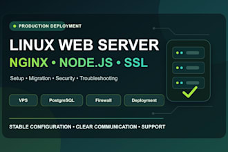 configure and deploy your linux web server with nginx nodejs and SSL