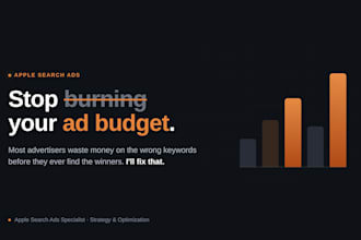 set up and optimize your apple search ads campaigns for profitable installs