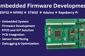 develop embedded firmware for esp32 stm32 nrf52 arduino and raspberry pi