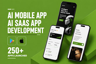 build ai mobile app and ai website as ai app developer or ai saas developer