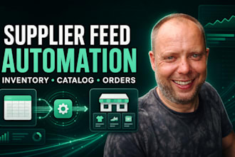 automate supplier feeds, inventory and orders sync, product catalog updates
