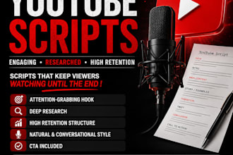 write engaging youtube scripts that keep viewers watching