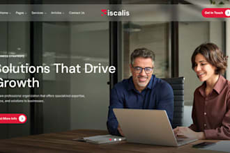build wix accounting website financial advisor tax consultant firm website