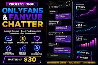 be your onlyfans chatter, fanvue chatter, of chatter manager