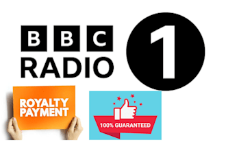 play your song on bbcradio 1 everyday for 30 days with royalties