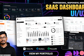 design saas dashboard and web app UI UX in figma
