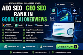 do aeo SEO GEO to rank in google ai overview chatgpt gemini