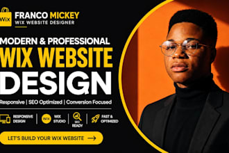 design modern wix website redesign wix business website design wix studio