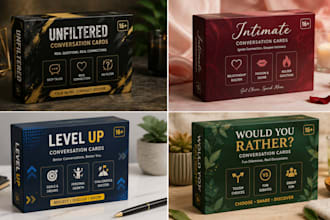 design printable card box, tuck box, box mockup design for type of card design