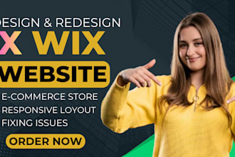 create a responsive wix website and wix online store