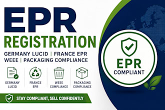 do amazon epr registration, germany lucid, france epr,  and packaging compliance