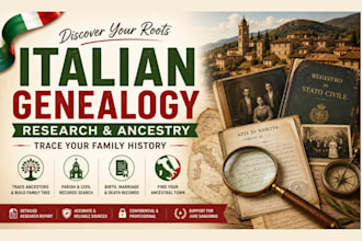 do genealogy research for italy and trace your ancestry