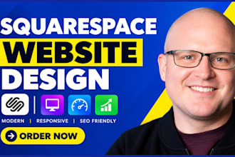 design modern squarespace website or redesign revamp squarespace website